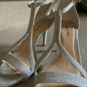 Gianni Bini Shimmering Silver Heel